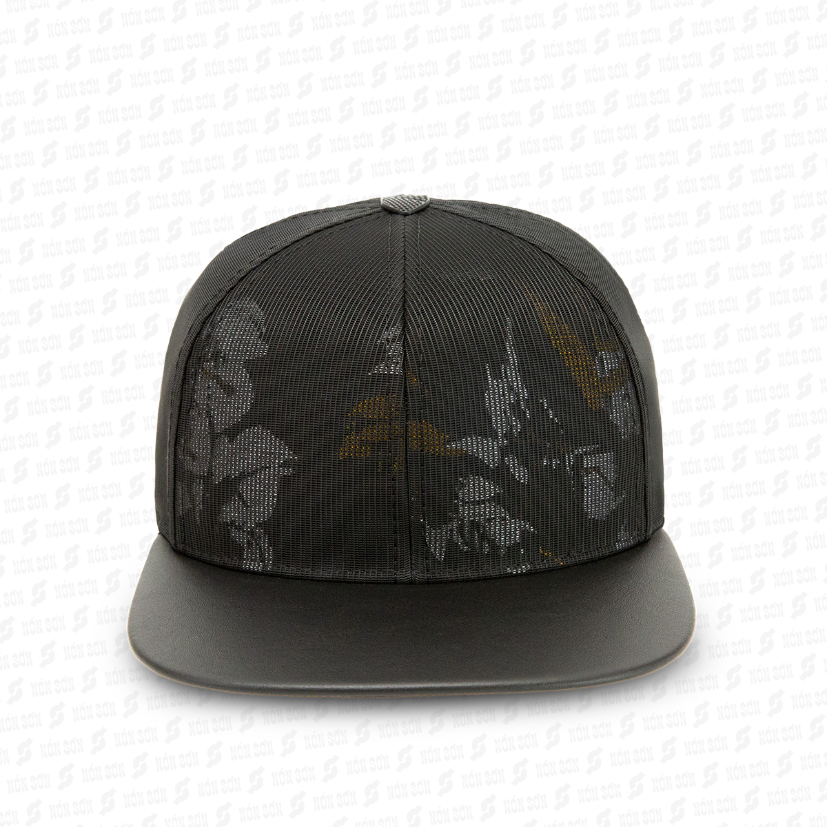 Mũ snapback hiphop NÓN SƠN hoa văn ngẫu nhiên MC210AK-ĐN6HV