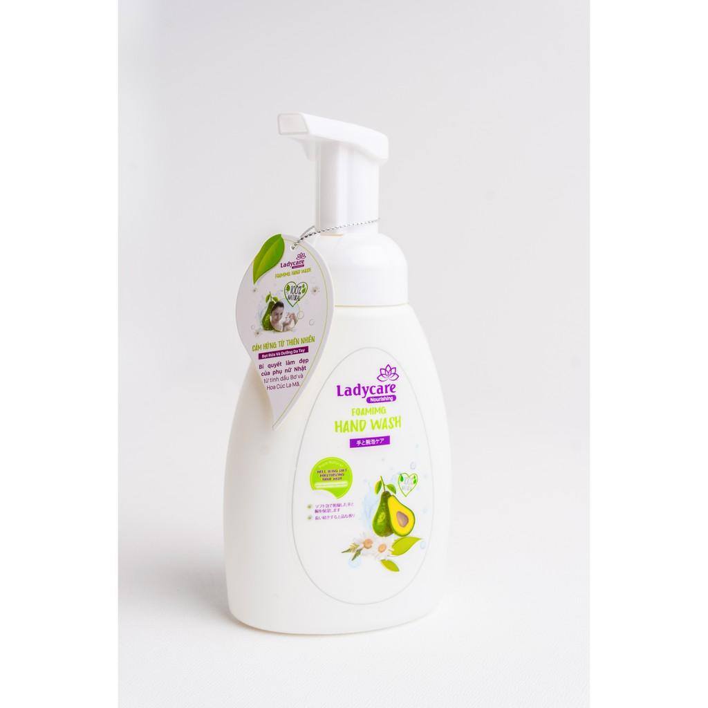 Bọt rửa và dưỡng da tay ladycare 250ml/chai