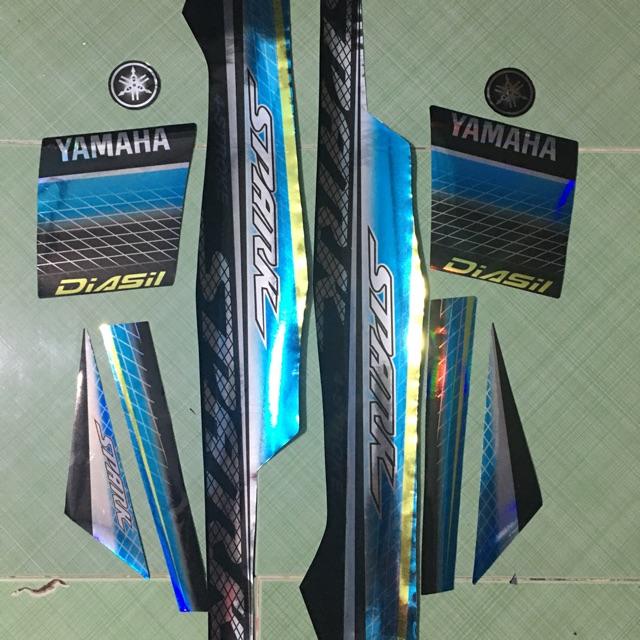 Tem sirius 110 spark xanh ngọc đen crom