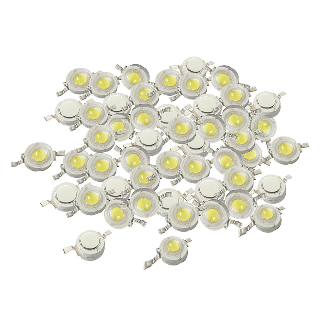 50 Cái 1W Cao Cấp SMD LED Chip COB Đèn Hạt Đèn LED Trắng Diode