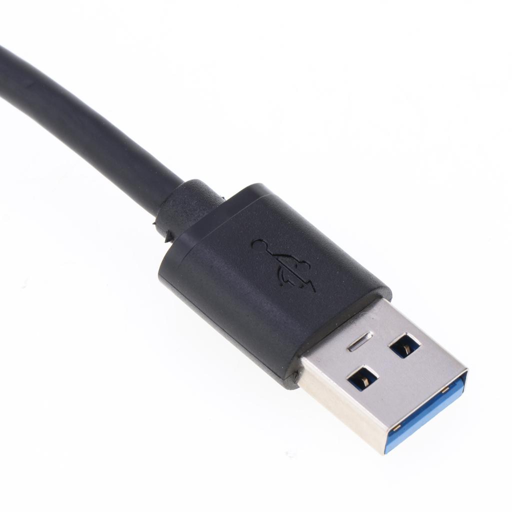 30cm USB to Type C Cable Data Sync Charging Cord Black