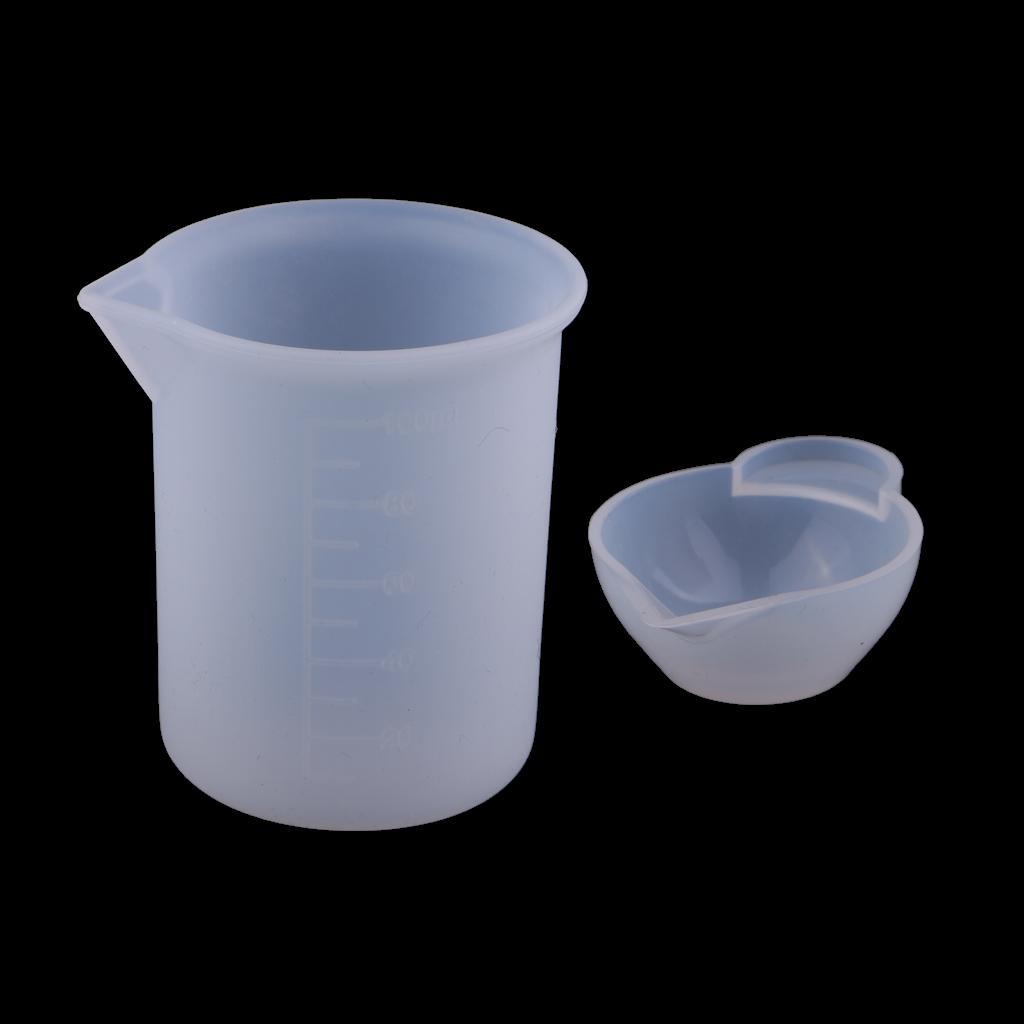 8pcs 100ml Silicone Resin Mixing Cup DIY Epoxy Resin Casting Moulds Tools