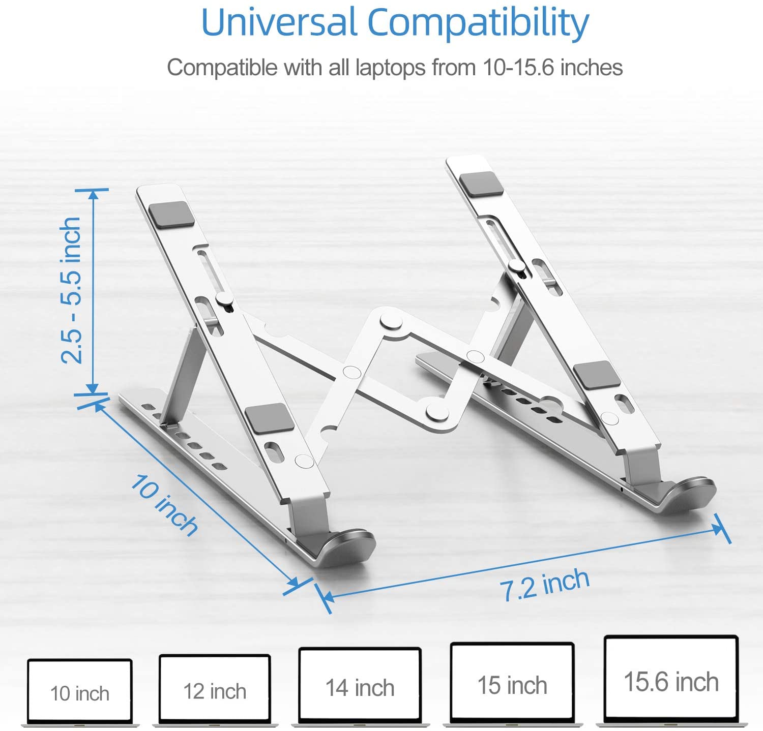 Giá đỡ laptop nhôm có thể gấp gọn dành cho Macbook Ipad Surface và máy tính xách tay
