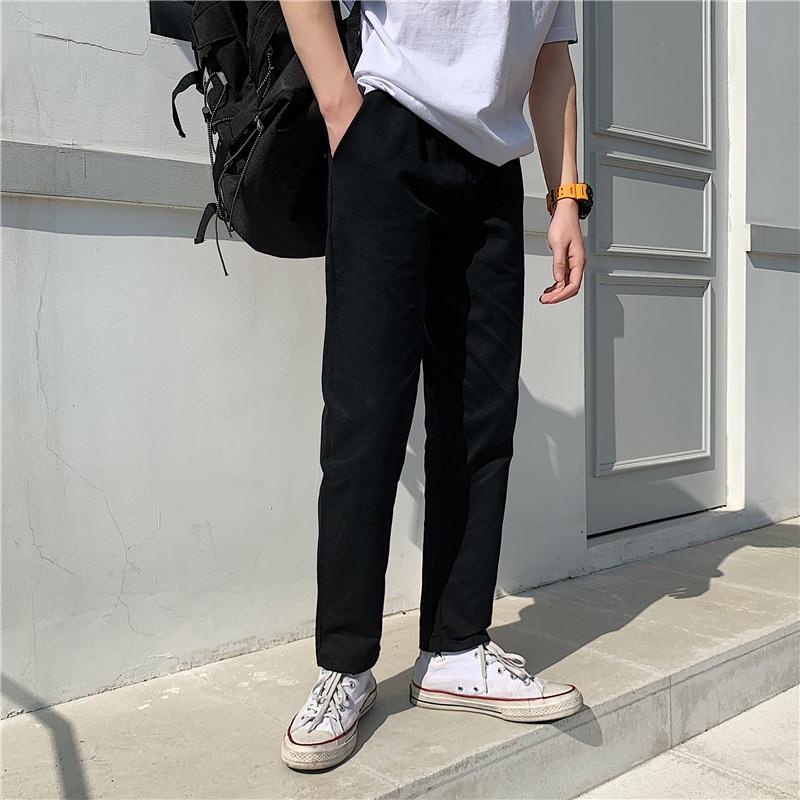 Quần Baggy Kaki Nam Hàn Quốc Ống Suông Unisex