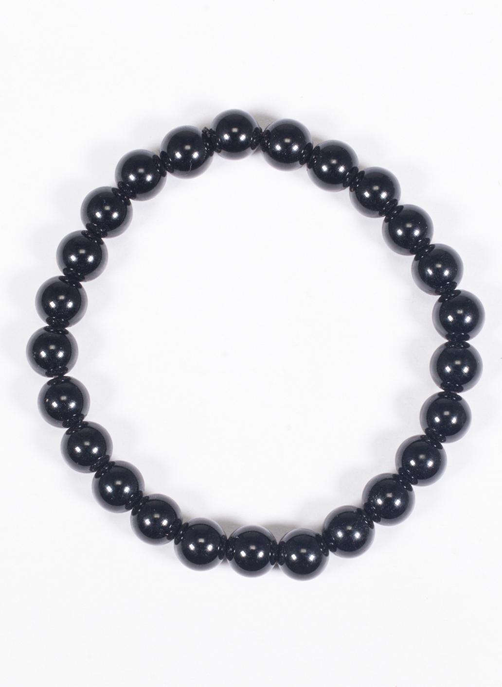 Vòng tay phong thủy đá obsidian mệnh thủy , kim - Ngọc Quý Gemstones