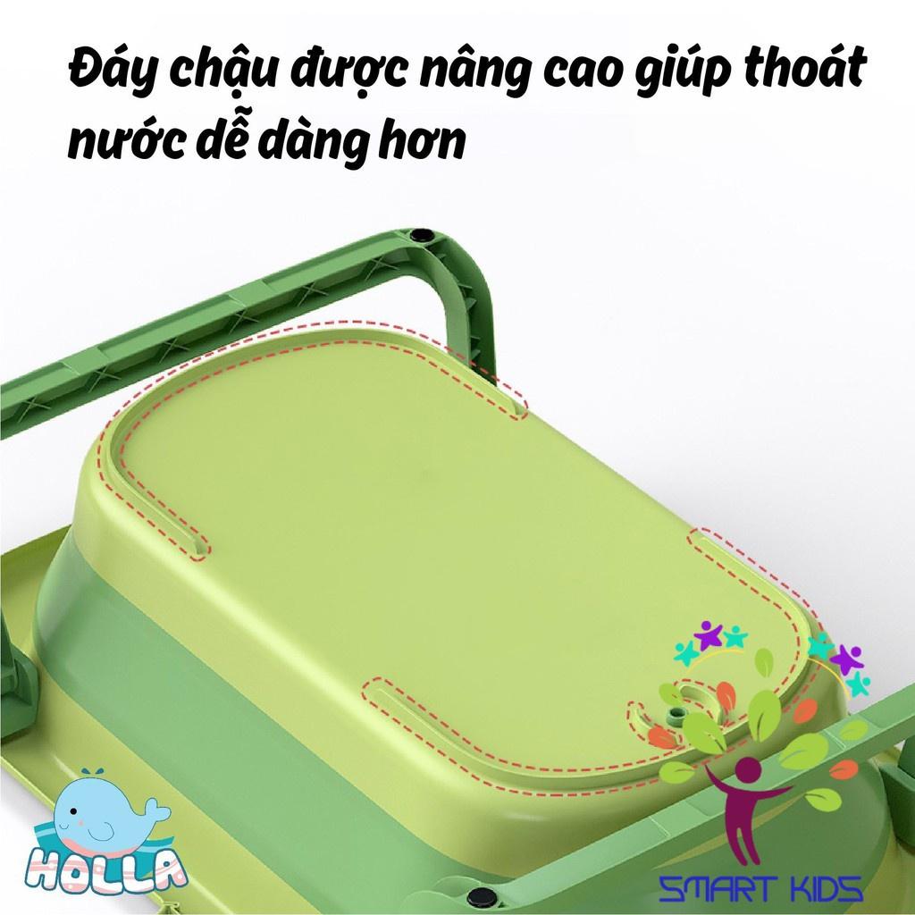 Chậu Tắm Cá Sấu Gấp Gọn Kèm Phao Holla