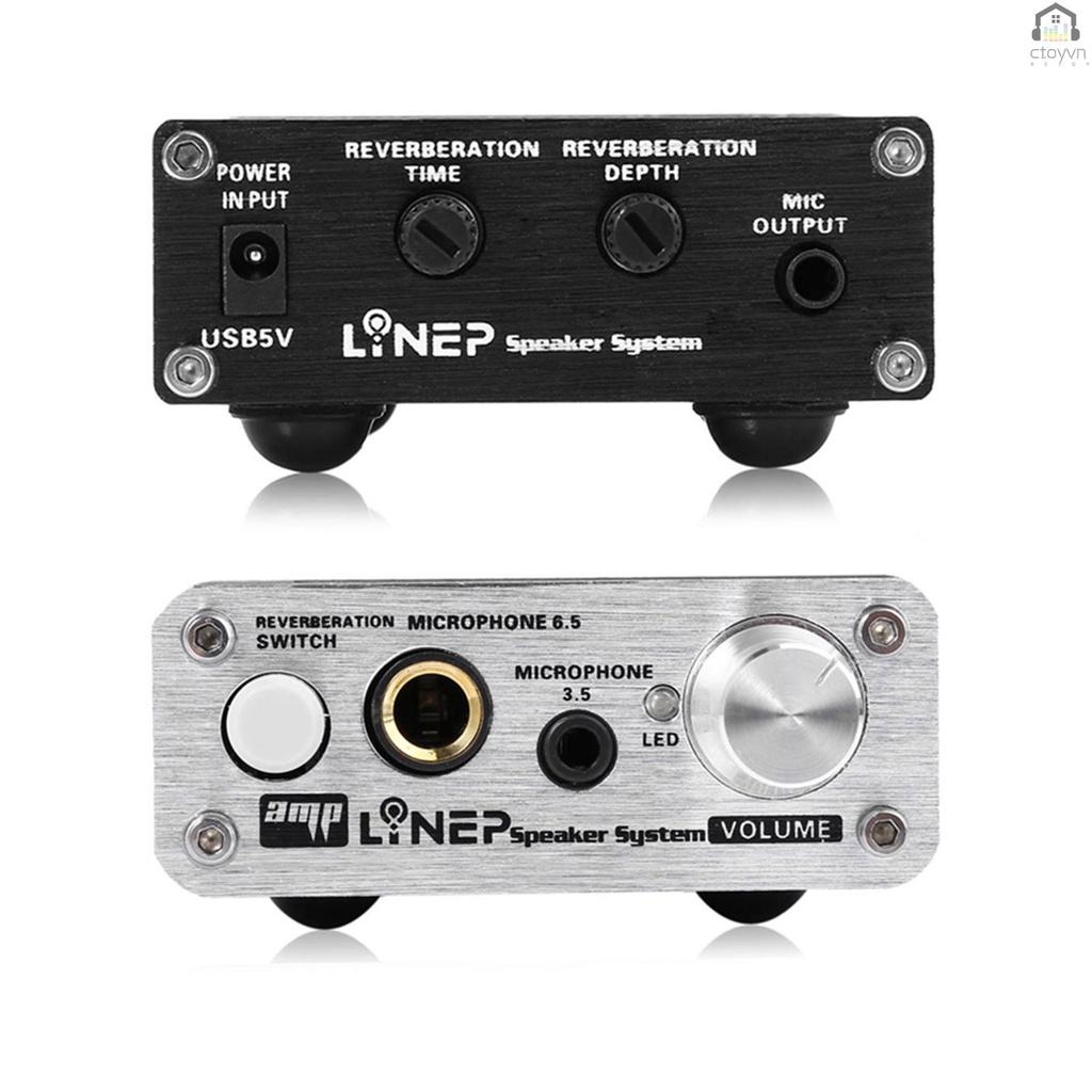 Bộ khuếch đại âm thanh micro mini A907 2 kênh cho Karaoke