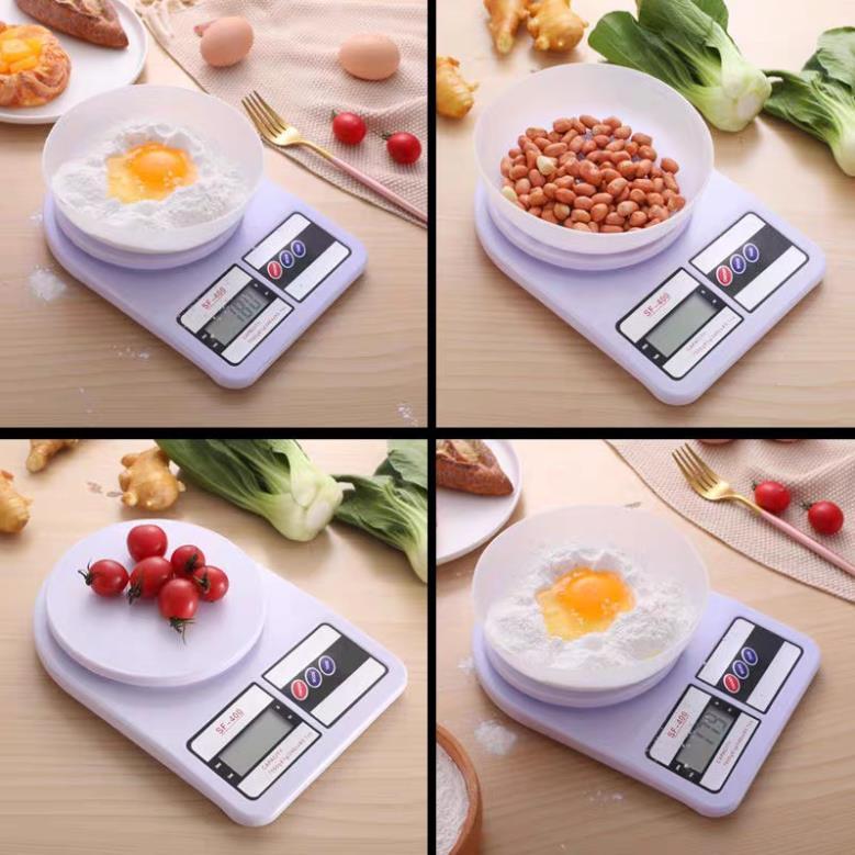Cân Tiểu Ly Thực Phẩm, Cân Điện Tử Làm Bánh Nhà Bếp Định Lượng 1g - 3kg - 5kg Kèm 2 Viên Pin AAA