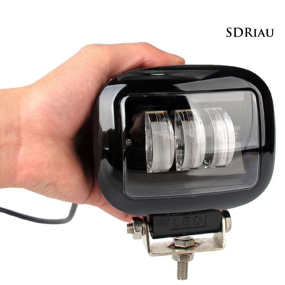 Đèn Led Hình Vuông / Tròn 30w 6000k Cho Xe Hơi