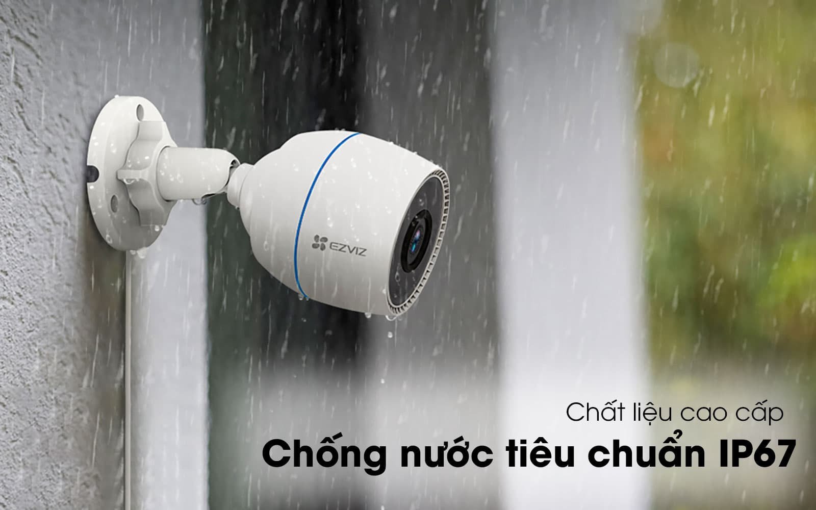 Camera Wifi Ezviz C3TN 2MP có ánh sáng màu nhìn đêm  đàm thoại 02 chiều, ngoài trời chống nước , hình ảnh sắc nét  Full HD - Hàng Chính Hãng