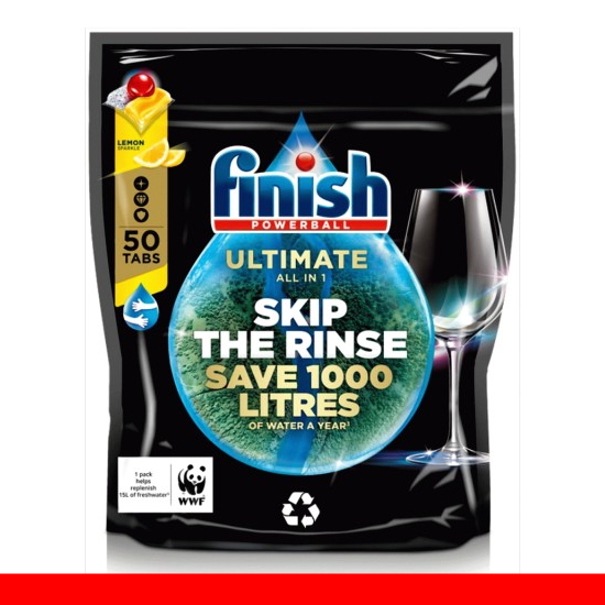 Hộp 51 viên rửa chén Finish Quantum Ultimate – Hàng siêu cao cấp với 14x tính năng trong 1 viên .