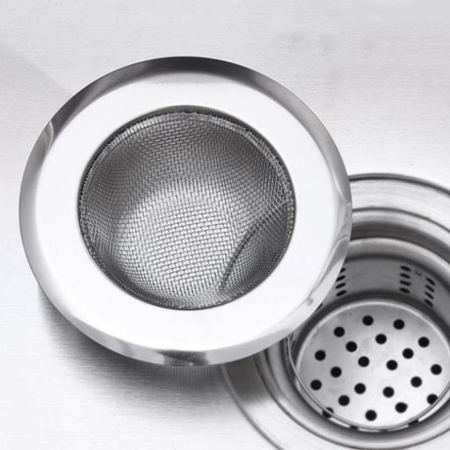 Dụng cụ lọc rác bằng inox tránh tắc nghẽn bồn rửa bát bền đẹp (LRI03) 