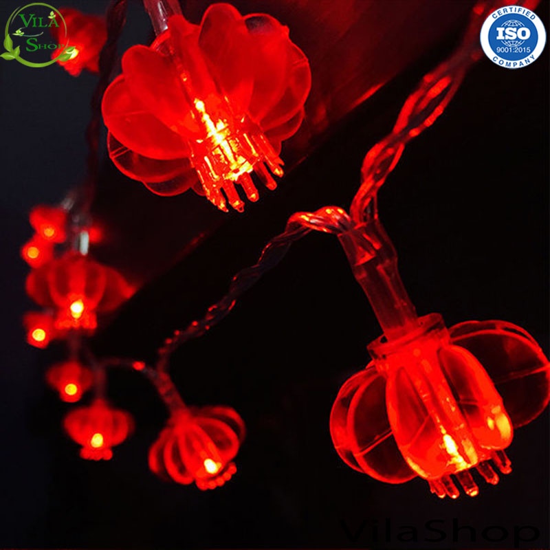 Dây Lồng Đèn Trang Trí Bóng Đèn Led Nháy Trang Trí Dịp Lễ, Tết - Hàng Loại 1 - Chính Hãng MINIIN