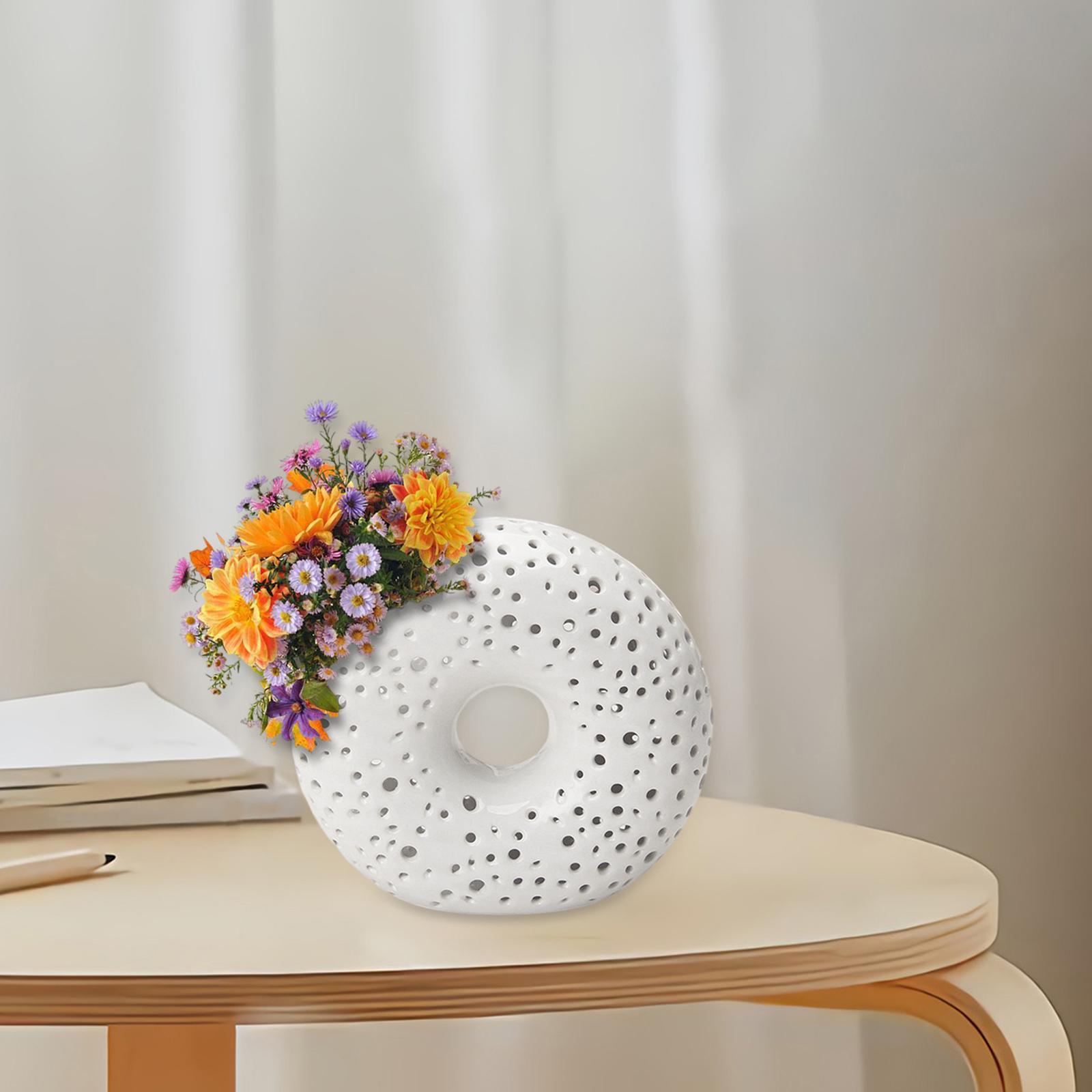 Ceramic Flower Vase Decors Flower Pot Bedroom Floral Arrangements Minimalist