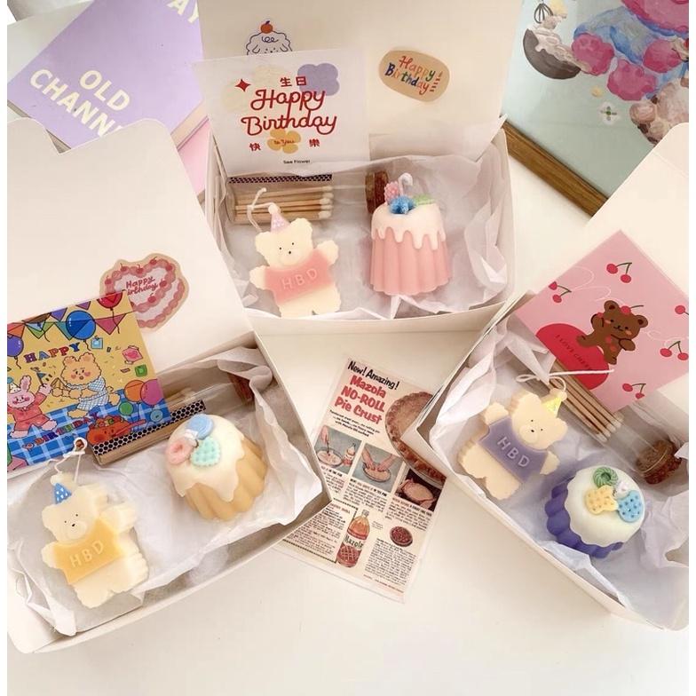 Nến Thơm Sweet Bear Happy Birthday, Quà Tặng Sinh Nhật - Dory Lab