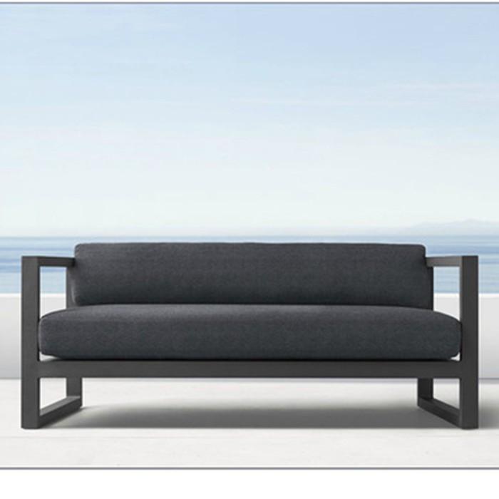 Ghế sofa đôi khung sắt bằng nỉ, ghế sofa đôi XZY phong cách mỹ