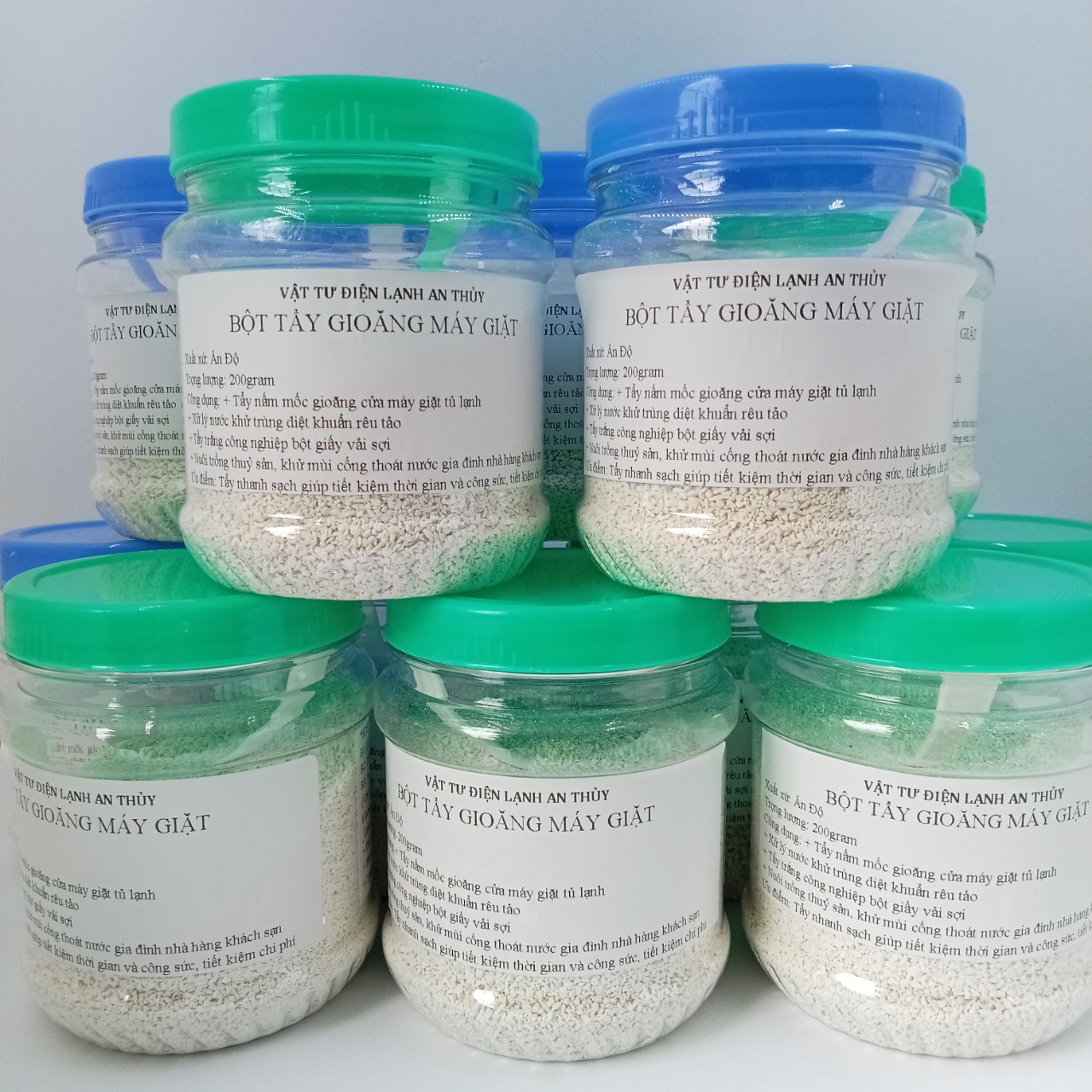 Bột tẩy gioăng máy giặt, tủ lạnh hộp 200gram