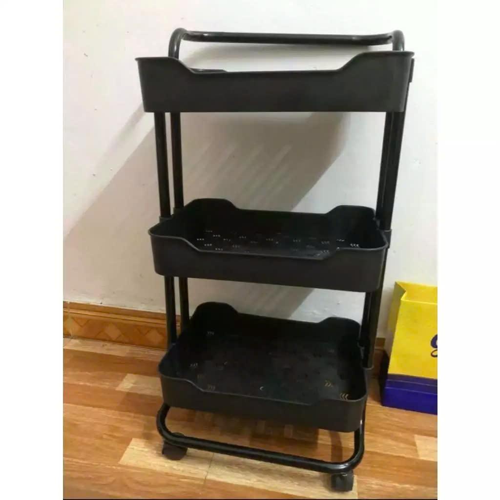 Xe Đẩy Spa 3 Tầng Đa Năng khung sắt khay nhựa