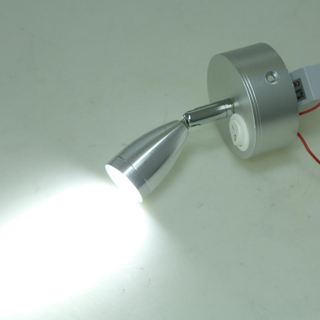 2 Pieces Spot Reading Light Switch Camper Trailer Boat Interior LED Light