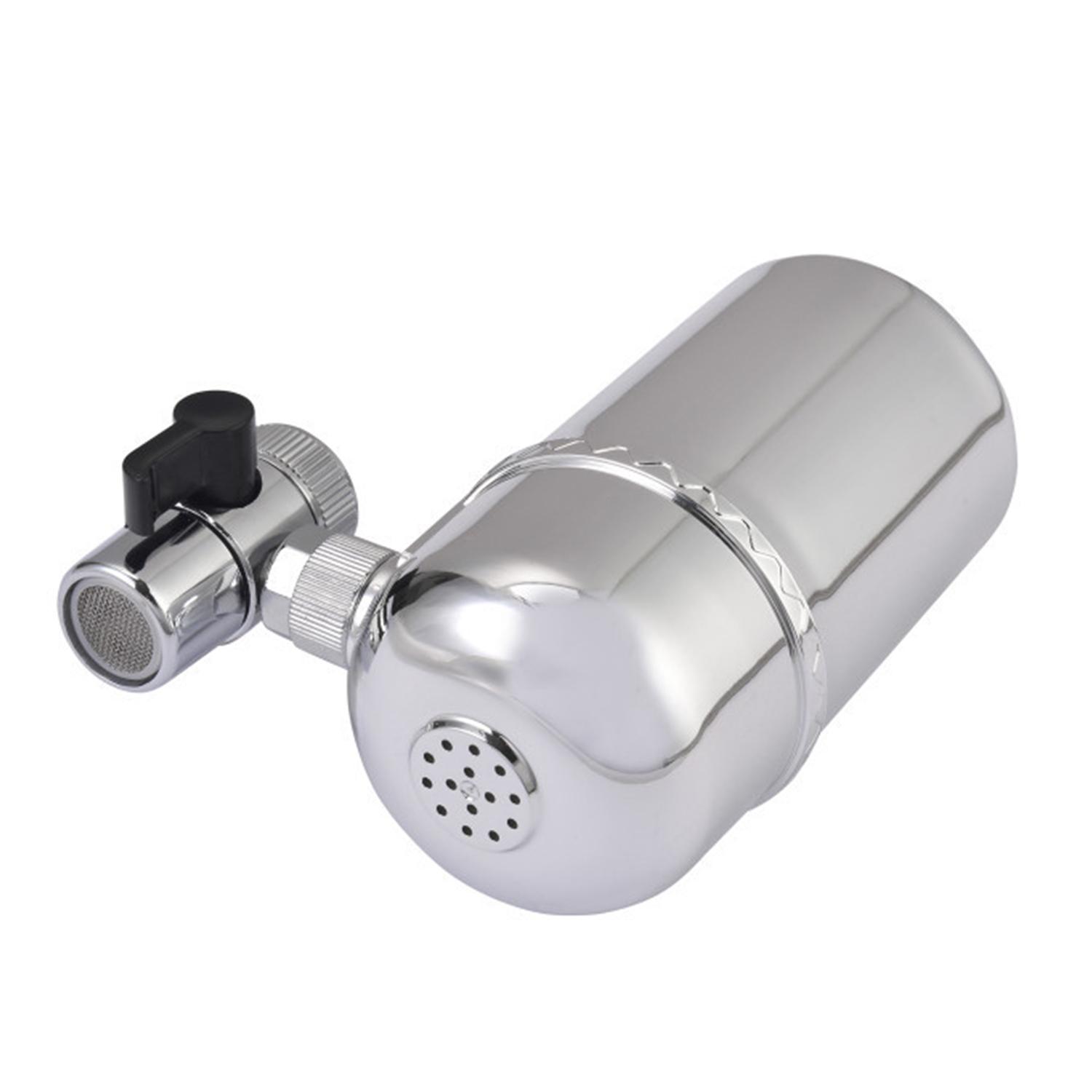 Bộ lọc nước tại vòi bằng chất liệu ABS độ bền cao, chống nứt vỡ, xoay 360 độ loại bỏ nhanh chóng clo, kim loại nặng