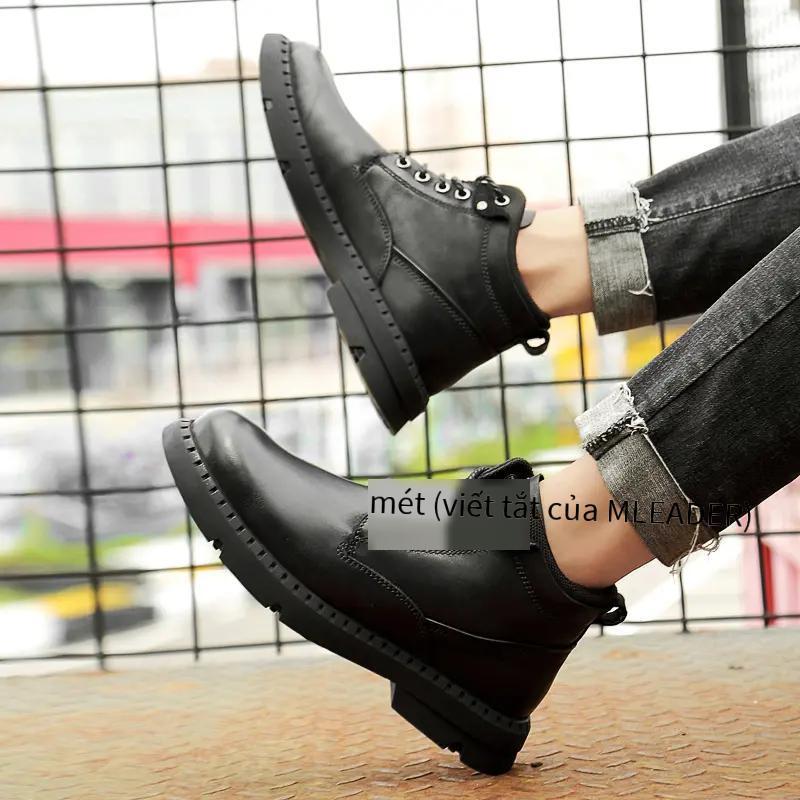 Phong cách mới nhất Giày bốt Martin giày đôi giày công sở chống trượt giày thường bán nhẹ
