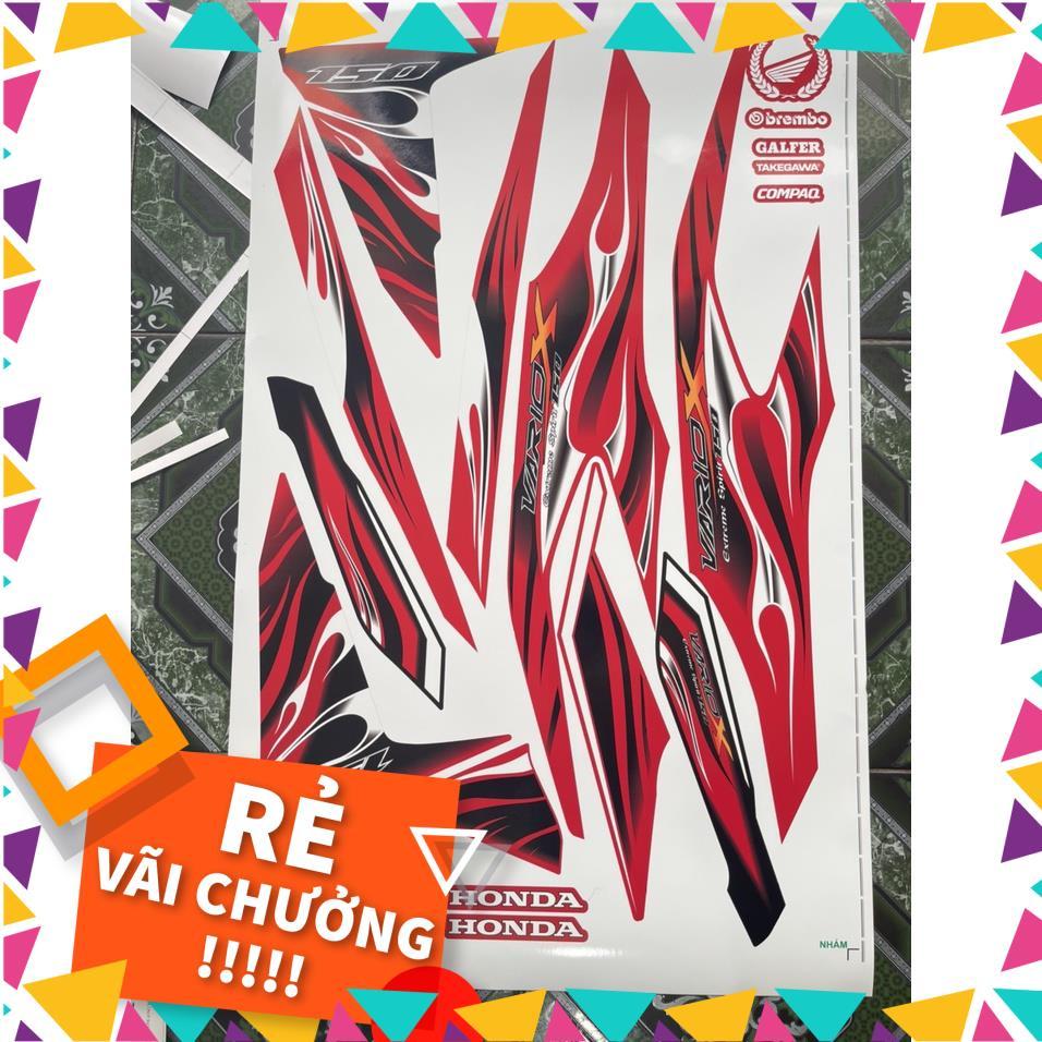 Tem Rời Vario 2018 Mẫu Lửa Đỏ Đen