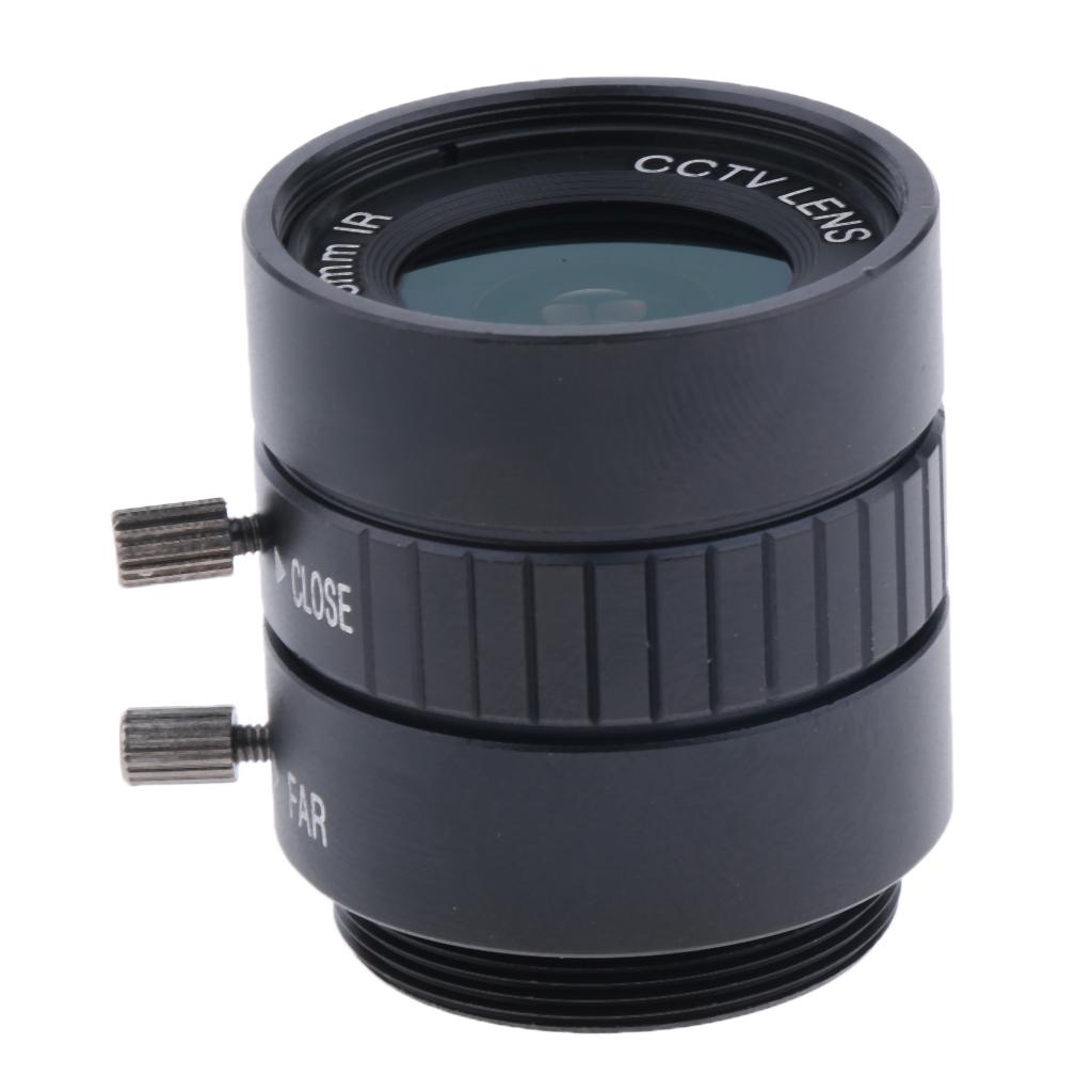6mm HD 3MP F1.2 Fixed Focus CS Mount Lens for 1/2" CCD Security Camera