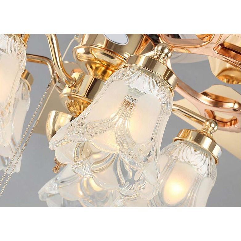 Quạt trần Đèn chùm kiểu dáng Châu Âu, 5 đèn LED - KNQ71
