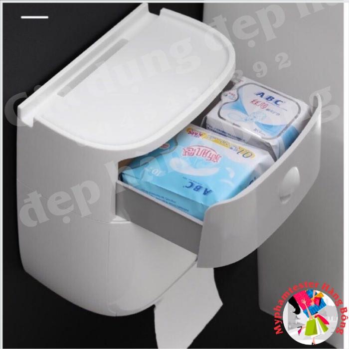 Hộp đựng giấy vệ sinh 2 ngăn thông minh