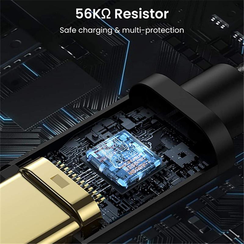 USB3.2 Gen2 10Gbps USB A sang USB C Transfer Data Data Short C SSD Cáp QC 3.0 Sạc nhanh dự phòng cho OCULUSQUEST2 VR Cáp màu: Phiên bản ABS