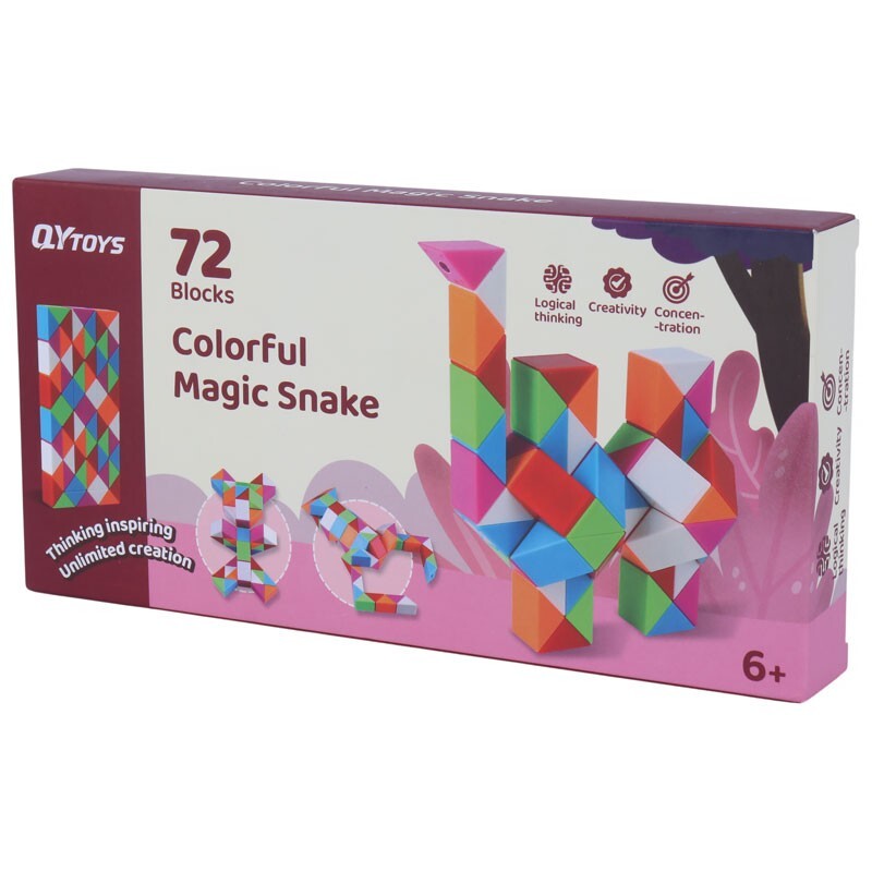 QYToys - EQY564 Rubik xếp hình rắn ma thuật 72 chi tiết (KT 10.5x2.6x17cm)