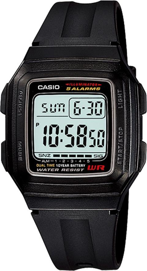 Đồng hồ unisex dây nhựa Casio F-201WA-1ADF