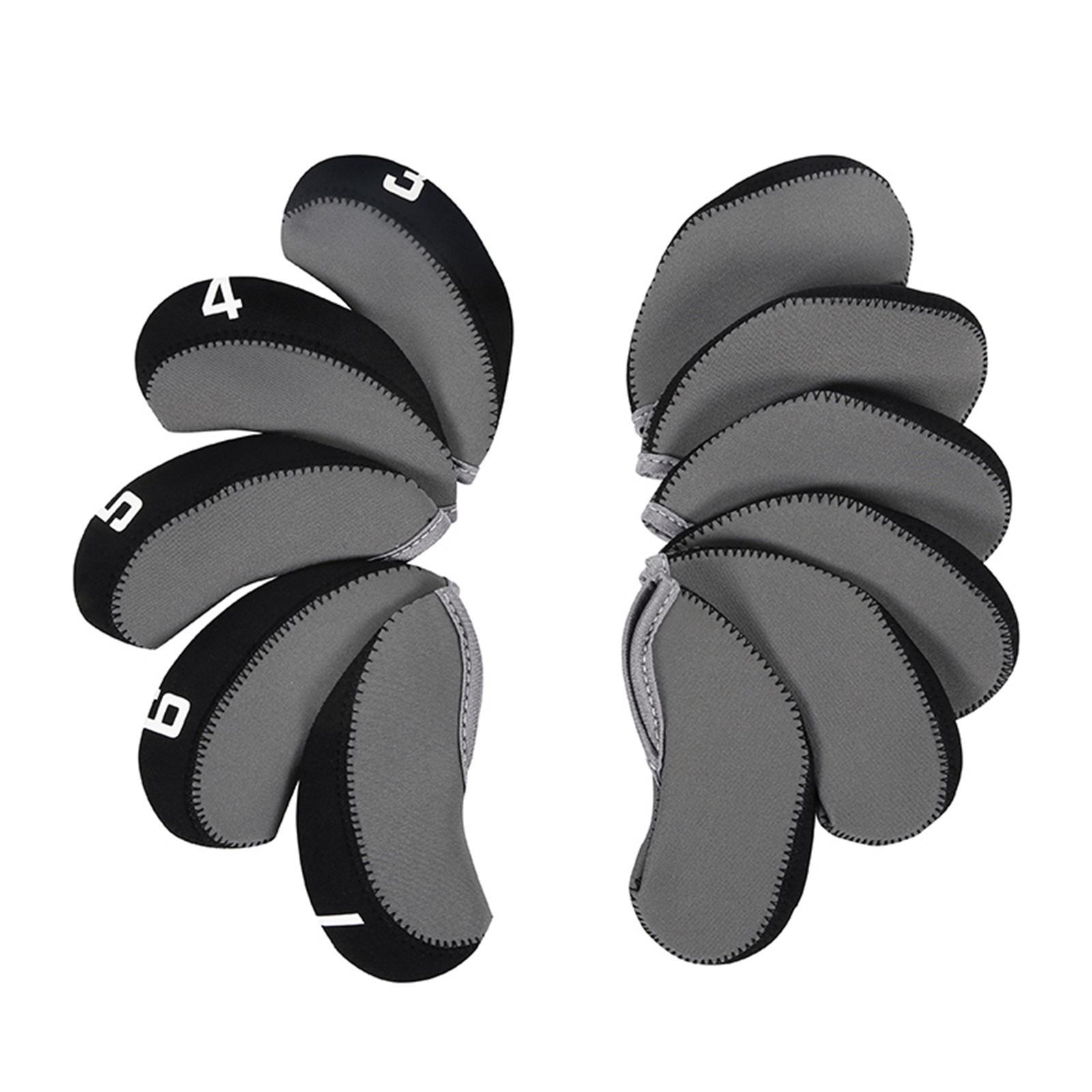 11Pieces Golf Iron Headcover Protector Guard, Golf Clubs Headcovers Numbered