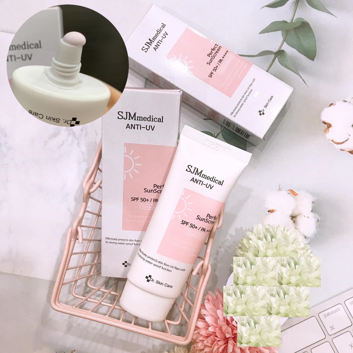 Kem chống nắng chống nước nâng Tone SJM Medial Anti UV Dr Skin Care