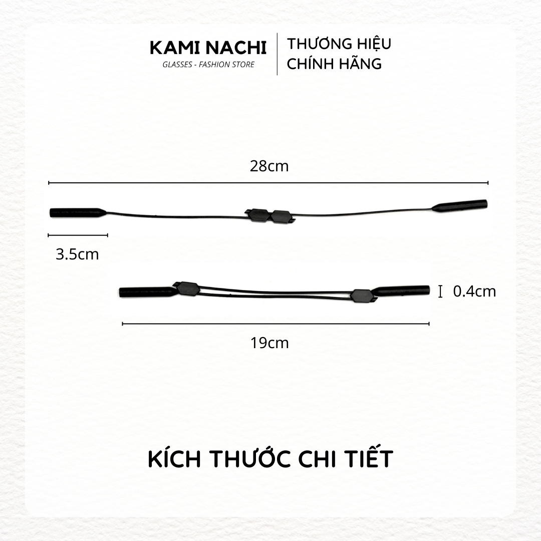 Dây đeo giữ chống trượt cho mắt kính chất liệu nhựa silicon, ôm sát vòng đầu KAMI NACHI