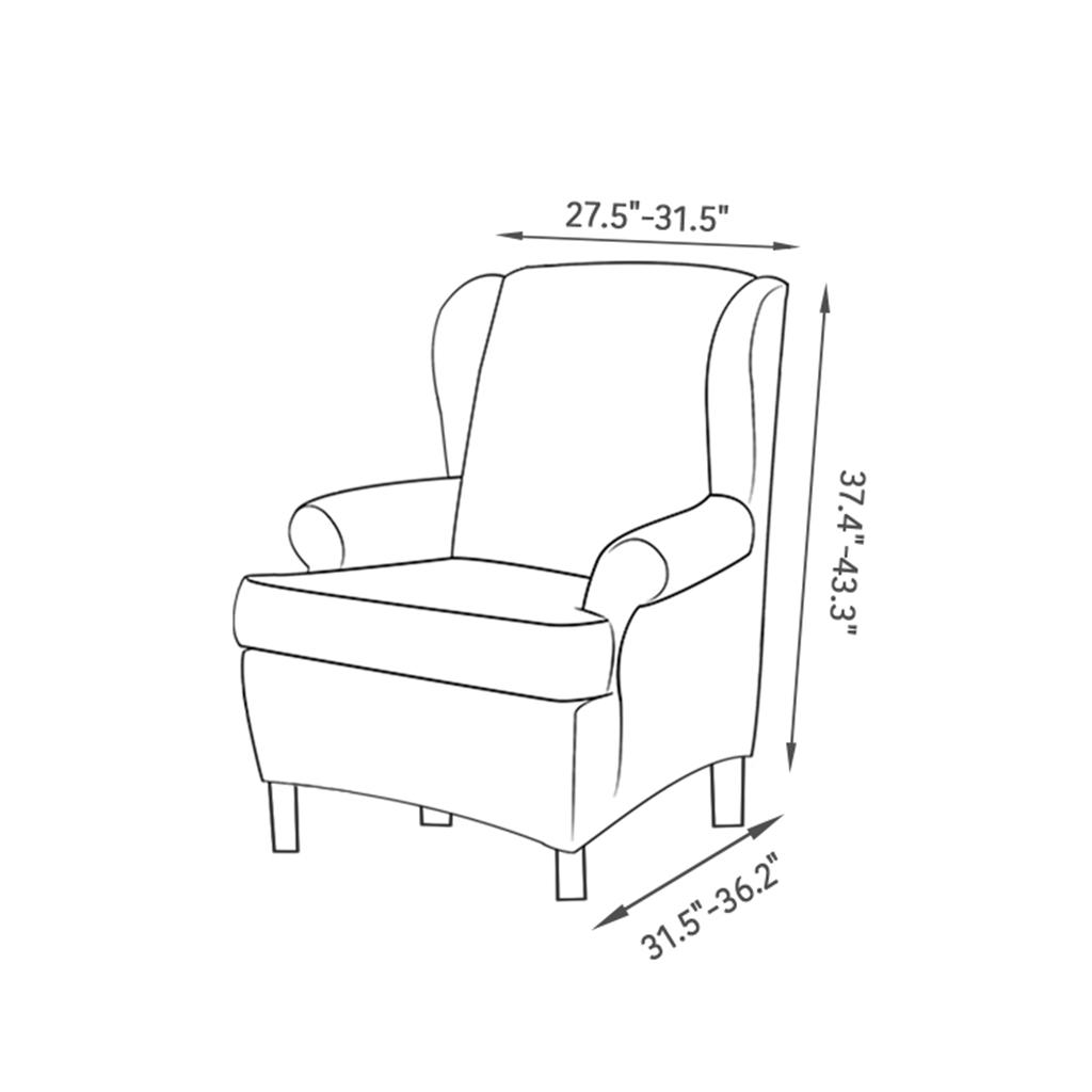 2 Sets Cover Sofa Slipcover Armchair Protector Slipcover For Bedroom Office