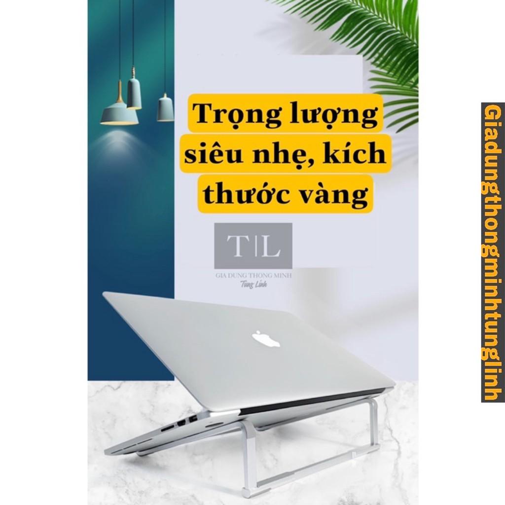 Thanh Giá Đỡ Kệ Máy Tính Laptop Đa Năng Kệ gấp gọn, silicon chống trượt hợp kim nhôm tản nhiệt điều chỉnh góc