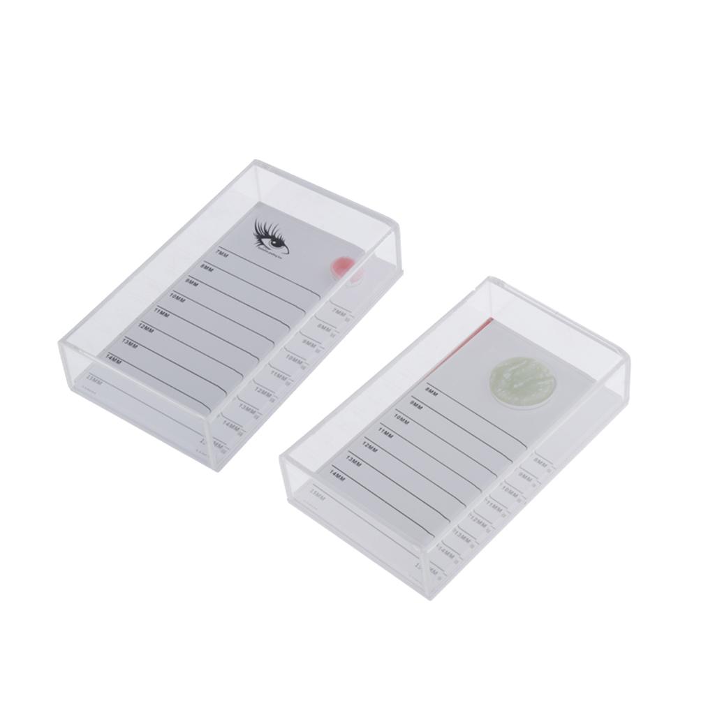 Professional Eyelash Storage Box, Cosmetic Makeup Organizer False Eyelashes Glue Pallet Holder Display Grafting Eye Lashes Extension