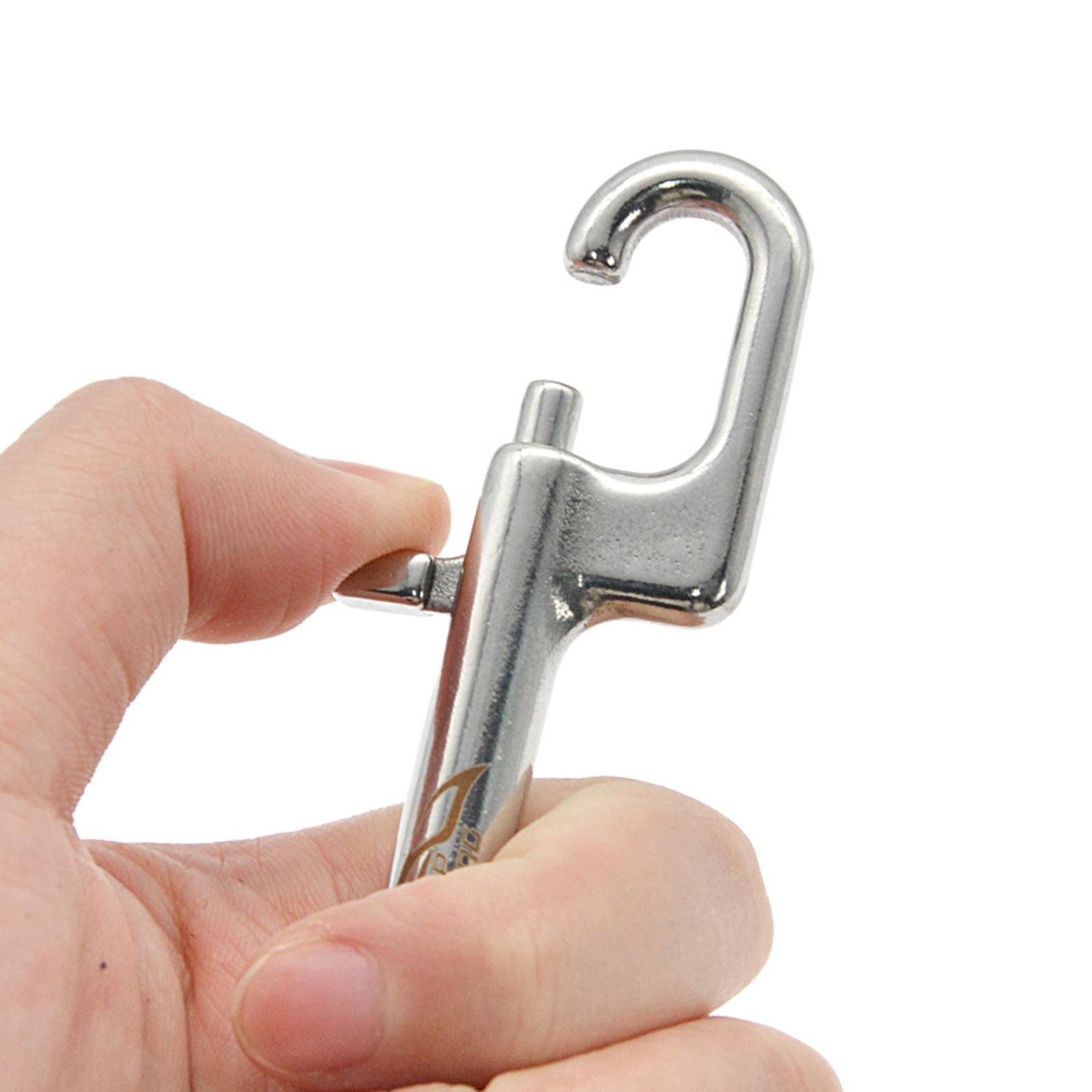 3xStainless Steel Swivel Bolt Snap Hook Clip Scuba Diving 12.2cm Double Ended
