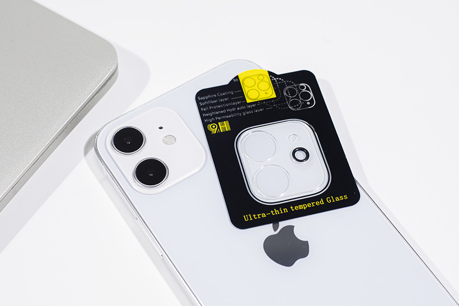 Dán kính cường lực Camera 3D cho iPhone 12 độ cứng 9H, chống bụi bẩn, trầy xước