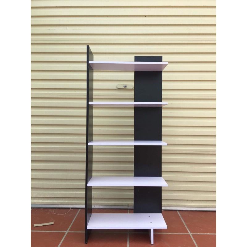 Kệ Sách Gỗ 5 Tầng Lắp Ghép Nhiều Màu Sắc