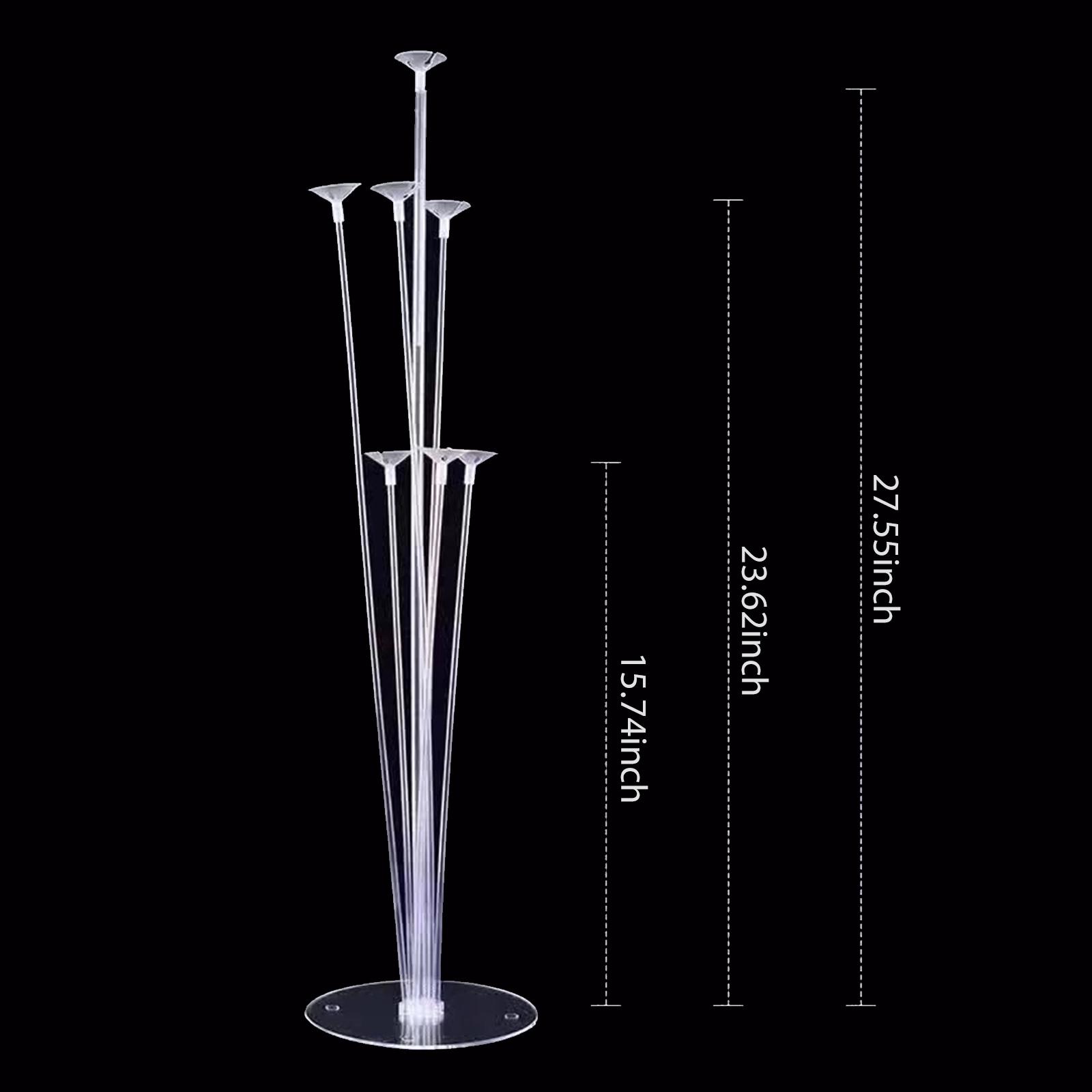 Balloon Holder Stand Balloon Stand Kit Table Desktop Balloon Holder with 7 Balloon Sticks Birthday Wedding Party Decor