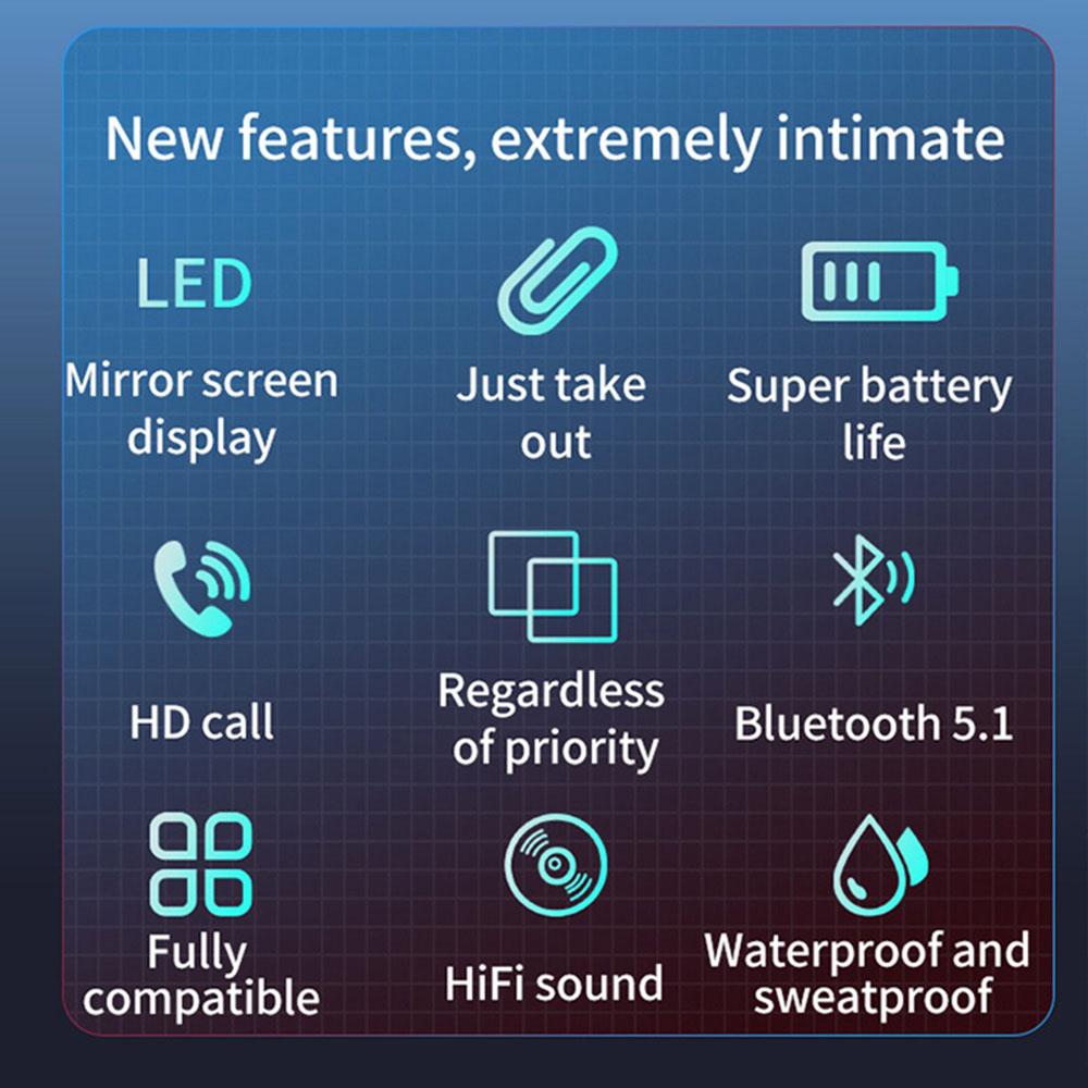 TWS Bluetooth Tai Nghe Thông Minh Noide Giảm Chất Lượng Âm Thanh HIFI Tai Nghe Chụp Tai IPX5 Chống Nước Dài Pin Có Micro