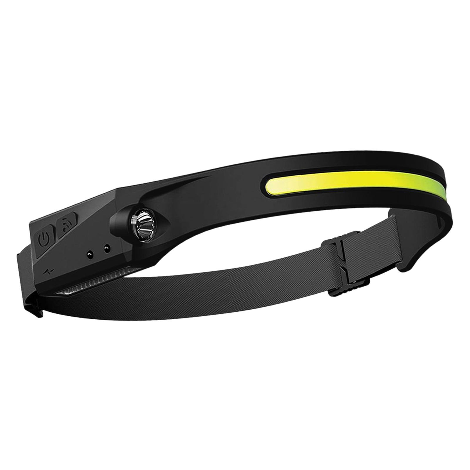 LED Hand Sensor Super Bright Flashlight Headlight for Climbing