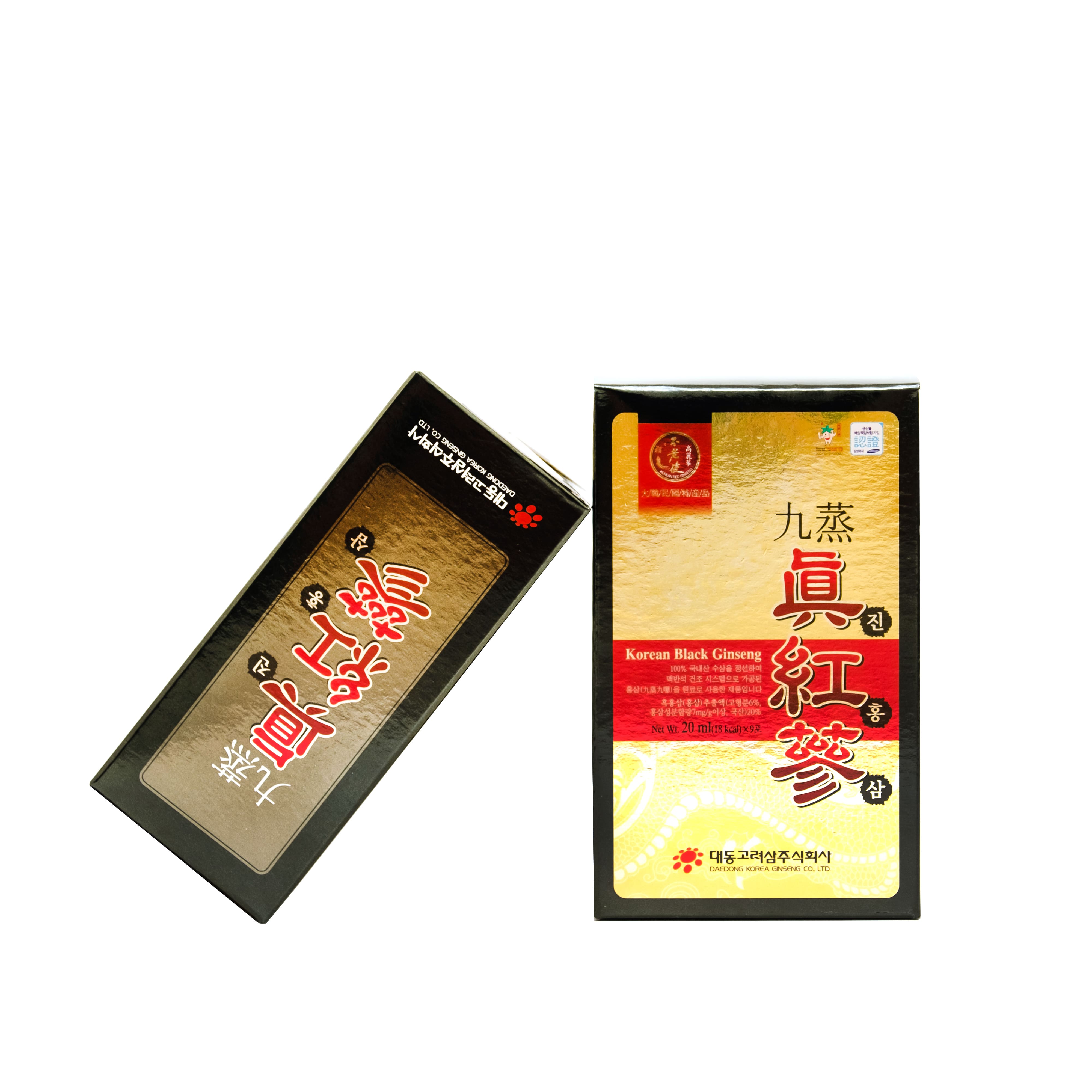 Tinh chất hắc sâm Daedong Korea Ginseng 20ml x 90 gói - Phù hợp với người làm việc trí óc căng thẳng, người cần bồi bổ sức khỏe toàn diện