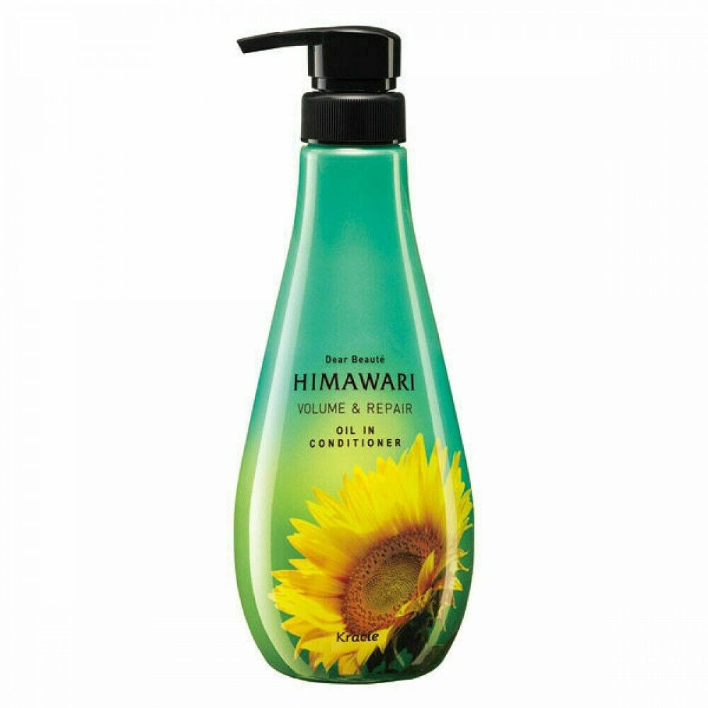 Dầu Xả Phục Hồi Giúp Tóc Bồng Bềnh Himawari Dear Beautie Oil In Shampoo Volume & Repair 500mL