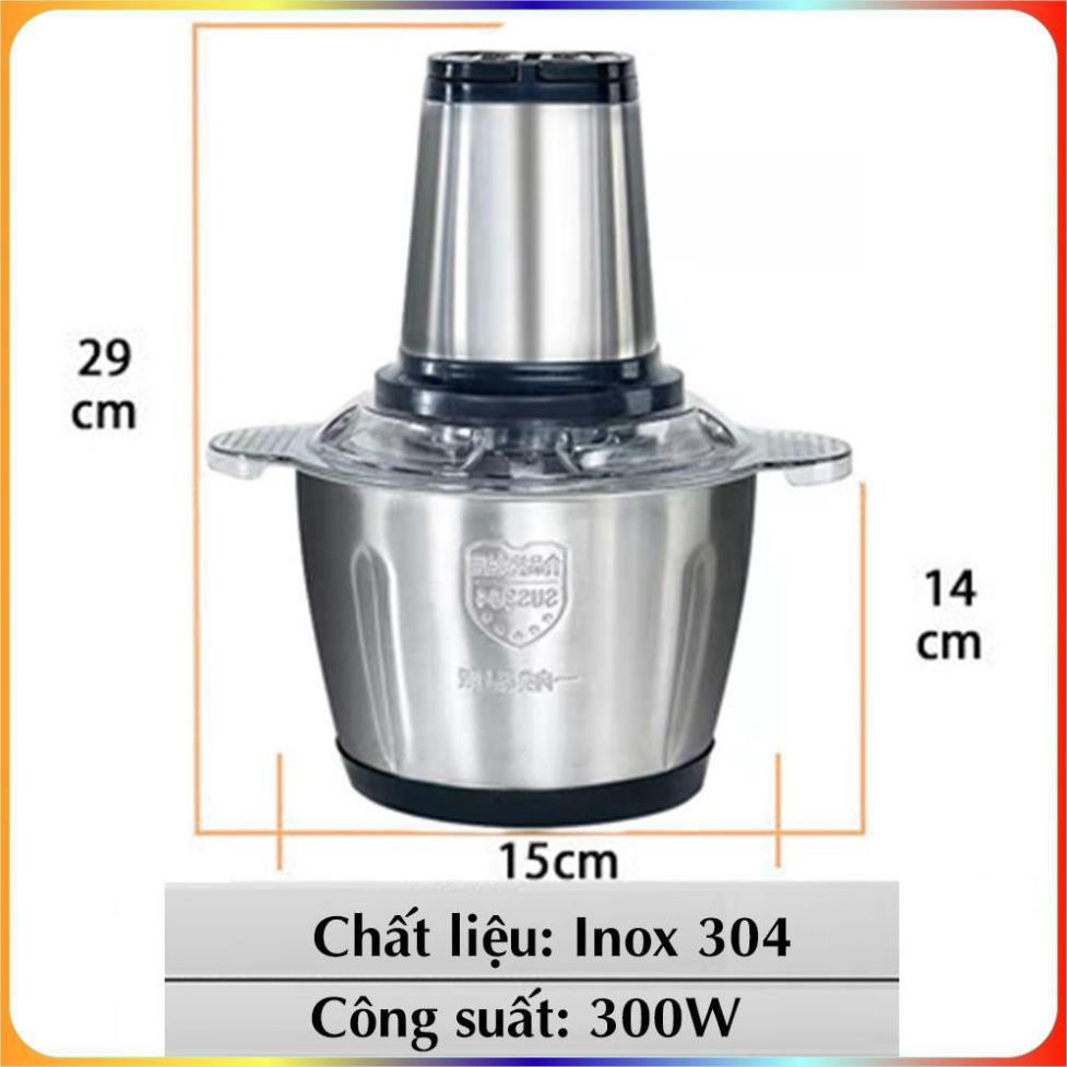 Máy xay thịt - Máy xay đa năng, rau củ, thịt ,đá - 4 lưỡi cao cấp