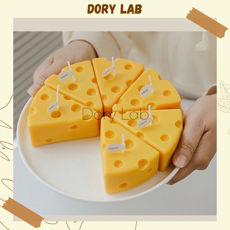 Nến Thơm Miếng Phô Mai Handmade Không Khói Nhiều Mùi Hương, Phụ Kiện Decor Chụp Ảnh, Quà Tặng - Dory Lab