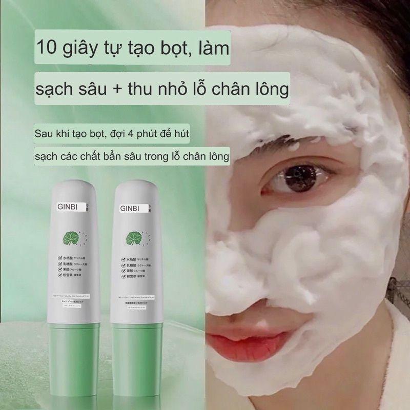 Mặt nạ sủi bọt rau má thải độc cấp ẩm dưỡng trắng da GINBI BeautyCN