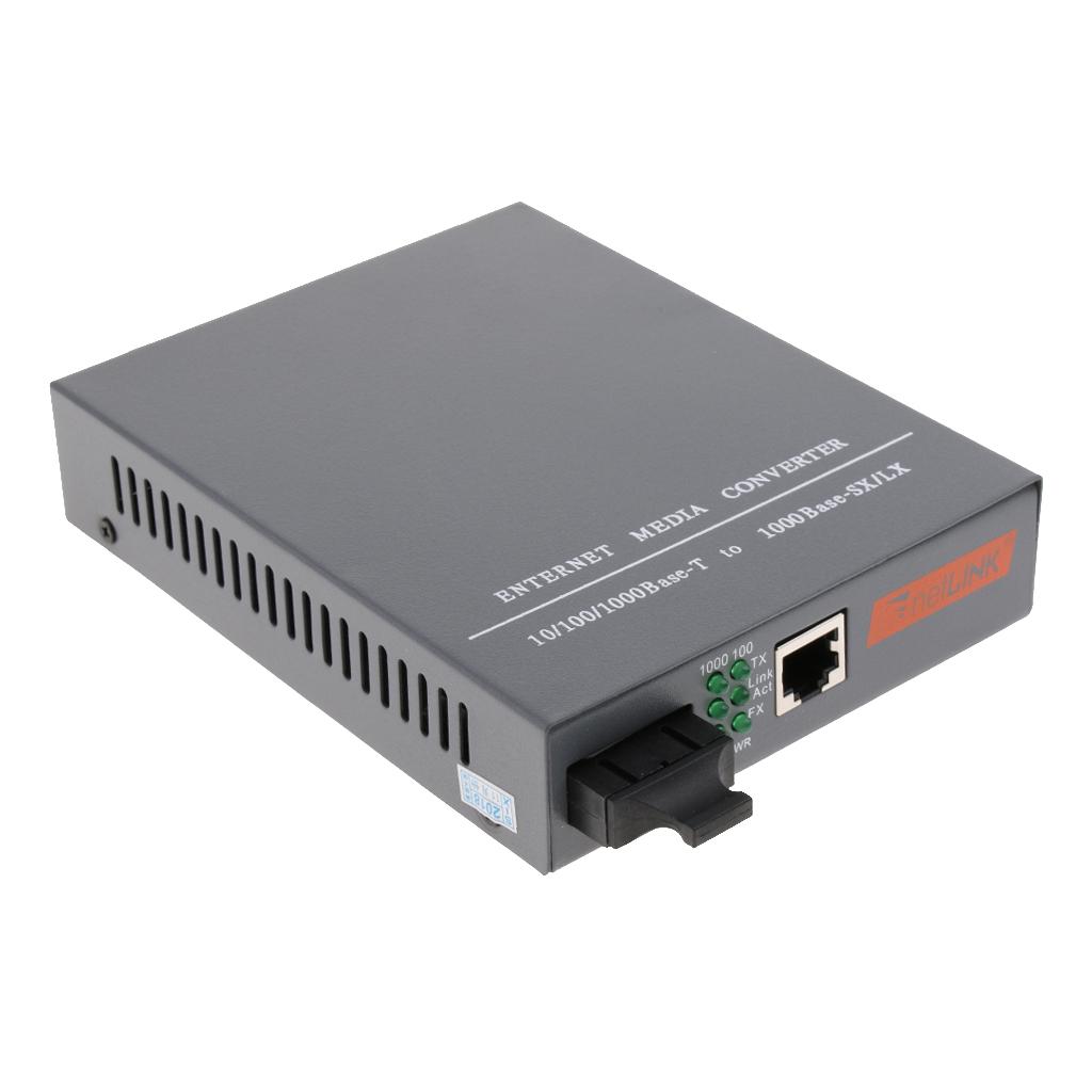 Single Mode Dual SC Fiber Optic Ethernet Media Converter, 1000 MBit / S Fiber Optic Transceiver Installed Internally